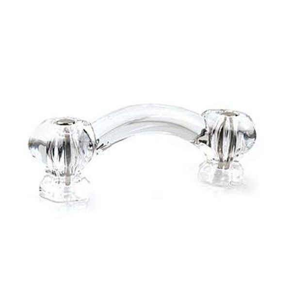 Van Dyke's Restorers Classic Hexagonal Glass Bridge Handle - 3 Inch Boring