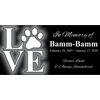 Pet Stone Memorial Grave Marker granite Plaque Human headstone Cocker Spaniel