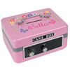 Personalized Pink Cash Box (Butteflies and Flowers)
