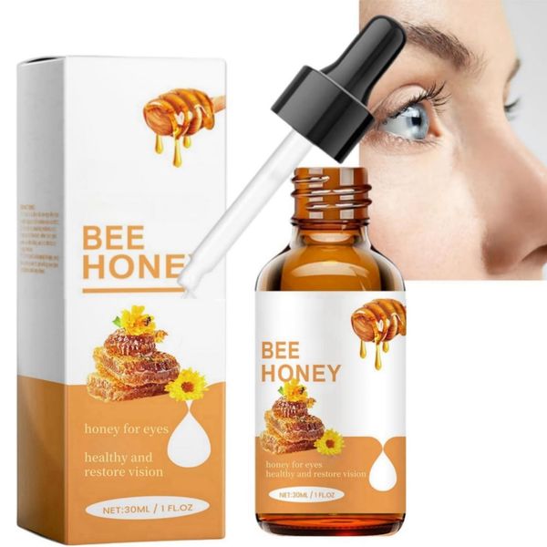 Eye Serum,Honey Eye Drops,Honey,Honey For Eye,Moisturizes Eyes And Relieves Fatigue,Bee Honey Eye Serums Drops,Stingless Bee Honey Eye Drops,For Eye Health,Gentle Eye Protection,Clear Eyesight