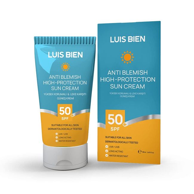 Luis Bien Leke Karşıtı SPF 50+ Tüm Ciltler İçin Yüksek Korumalı Nemlendirici Güneş Kremi 50 ML