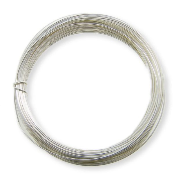 0.5mm (24 Gauge) x 15m Silver Plated Non-Tarnish Craft Wire for Jewellery, Wire Wrapping, Sculpting, Hobby Craft, Wire Modelling