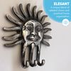 Thorness Sun Celestial Wall Hook- Decorative Key Holder & Coat Rack, Multi Purpose Hanging Hook for Entryway & Home Decor
