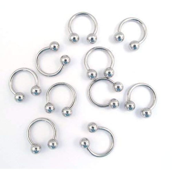 DCTattoo - 10 x 1.2mm (16g) Horseshoe – 6mm