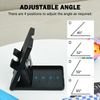 DLseego Stand for Switch OLED/Switch Lite/Switch,Adjustable Anti-slip Switch Playstand Foldable Portable Holder Stand for Switch Console,Black