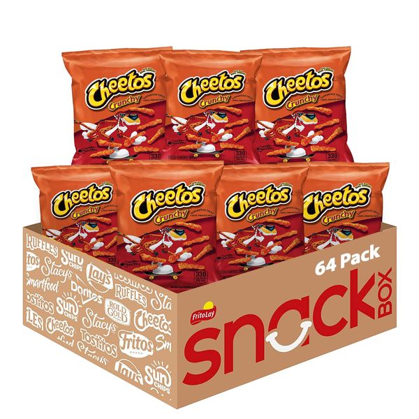 Cheetos Cheese Flavored Snacks, Crunchy, 2 Ounce (Pack of 64)