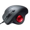 Sanwa Supply MA-TB128BK Wired Trackball, Silent, 3 Button, Optical