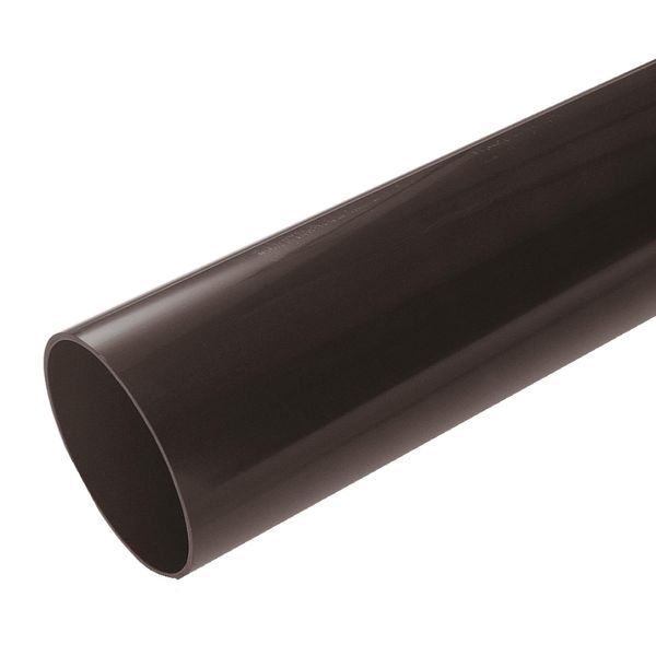 Black Round Down Pipe 2.5mt Length 68mm