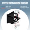 Innfeeltech 3 Pcs Mini Rocker Switch Black KCD4-101 4 Pin 4 Position Toggle Switch with 3 Waterproof Caps