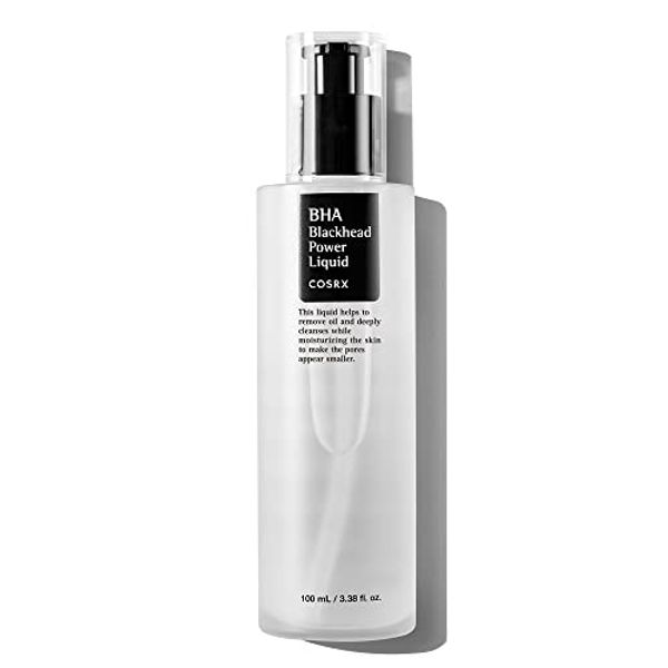 COSRX BHA 4% Blackhead Power Liquid 3.38 fl.oz / 100ml, Blackhead Remover, Pore Minimizer, Korean Skin Care, Animal Testing Free, Paraben Free