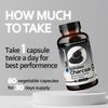 TrueMed Activated Charcoal Supplements 1200 Mg 60 Vegetable Capsules