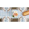 DII Classic Tabletop, Cotton, Light Blue & White, 108" x 14" (Runner)