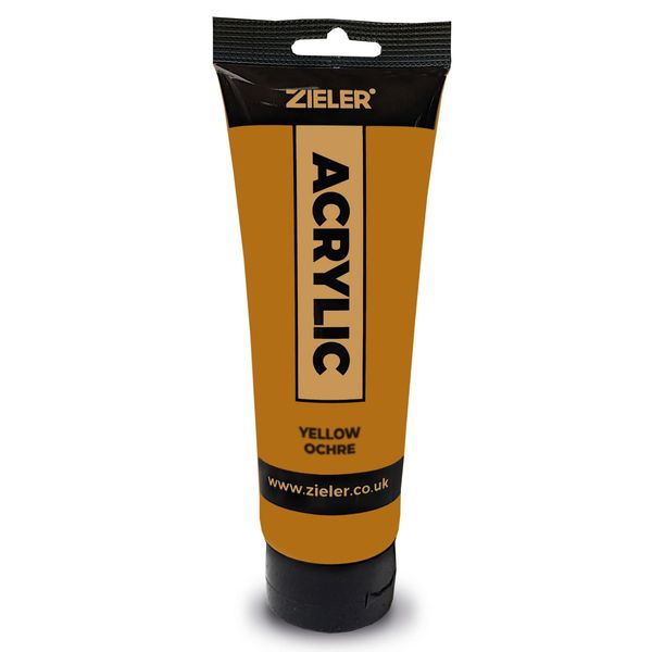 Zieler 120ml Acrylic Paints (Yellow Ocre)