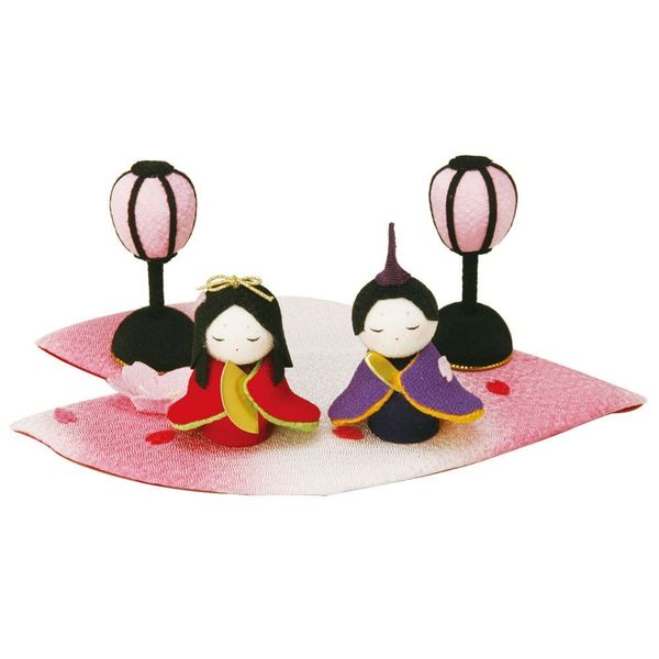 Hinamatsuri Nagomi Japanese Goods <br>wagokoro (和ごころ) flower petals oboko hina <br>Handmade Crepe Hina Doll