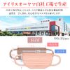 Iris Ohyama PK-BFC7MSB Masks, Non-woven Fabric, Pleated Masks, Regular Size, Individually Packaged, Color Masks, Beauty Fit Masks, Autumn Masks, Cheek Masks, Skin-Tone Masks, Pack of 7, Silver Beige