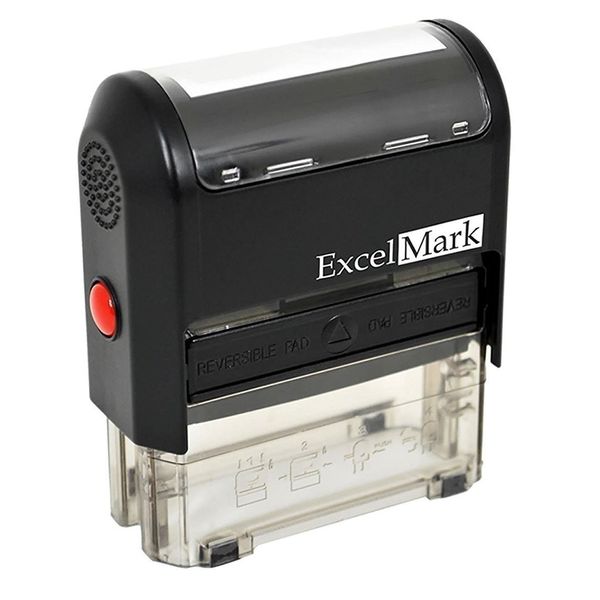 Self Inking Rubber Stamp with up to 2 Lines of Custom Text