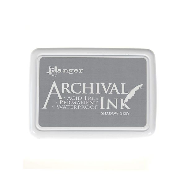 Ranger Archival Ink Pad Shadow Grey, 6.9 x 9.8 x 1.8 cm