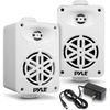 Pyle PDWRBT36WT 3.5" Outdoor Waterproof Bluetooth Speaker Pair White