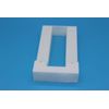 White Ring Video doorbell vinyl siding mount Original Ring 1, 2