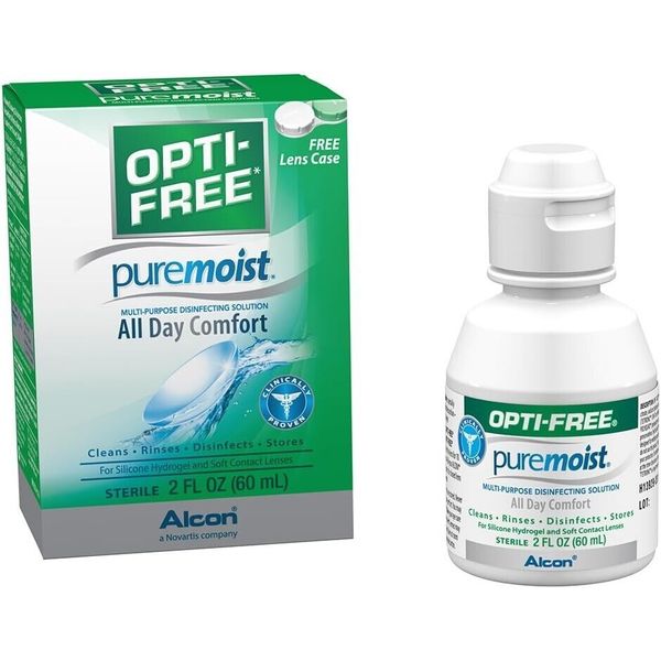 Opti-Free Puremoist Contact Lens Solution with Lens Case, 2oz.