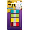 Post-it Tabs.625 in Solid, Aqua, Lime, Yellow, Red, 40 Dispenser in 10 Colors