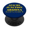 Apache Junction Arizona Coordinates Souvenir PopSockets Standard PopGrip