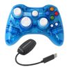 Wireless Controller Fit for Xbox 360 Double Motor Vibration Wireless Gamepad Gaming Joypad Blue
