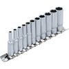 BGS 2221 | Socket Set, Hexagon, deep | 6.3 mm (1/4") Drive | 4 - 13 mm | 11 pcs.