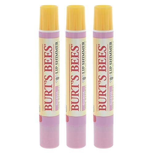 Burt's Bees Lip Shimmer, Guava 0.09 oz (Pack of 3)