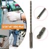Drillforce 10x Masonry Drill Bits Set 5/32" X6" Carbide Tip-Concrete, Brick&Tile