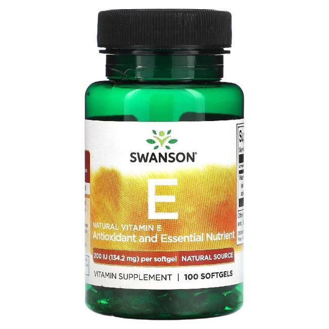 Swanson Natural Vitamin E 134.2 mg - 100 Softgels