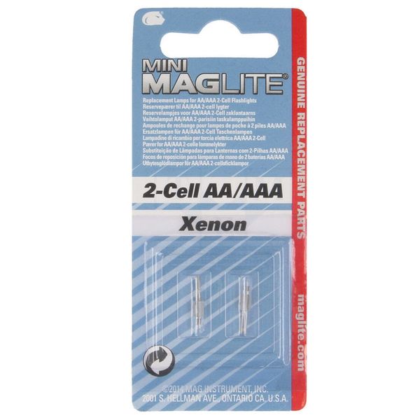 Mini-Maglite LM2A001 2-Cell AA Replacement Bulbs