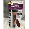L.A.Colors Deep Tan C53553 Matte Liquid Foundation:0.41floz/12ml