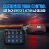 MICTUNING 12 Gang Switch Panel, Led Touch On Off Circuit Control Box For UTV ATV