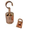 RopeServices UK 24mm Copper Bronze Decking Rope Hook and Eye Plate, Deck Post End Fixing Post Fitting