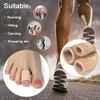 Cuttable Toe Tubes Sleeves 5 Pack, Made of Elastic Fabric Lined with Silicone Gel. Toe Sleeve Protectors Relief Toe Pressure Pain, Corn and Calluses Remover