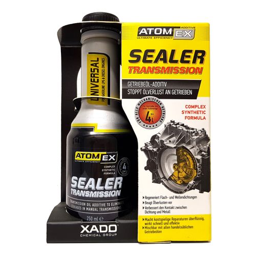 XADO Atomex Sealer Stop-leak mechanical transmission with Revitalizant Additive - gearbox oil loss-Stop Seal Leak Gearbox Removal - 250ml