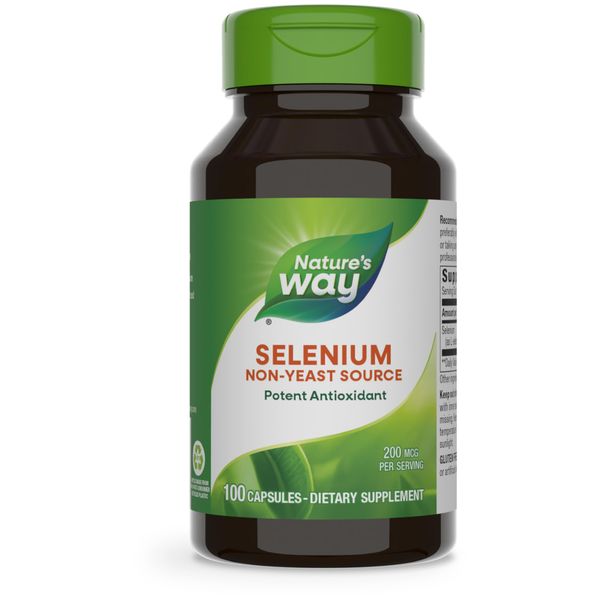 Nature's Way - セレン 200 mcg。100カプセル