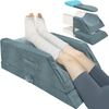 4 Height-Adjustable Leg Elevation Pillows for after Surgery with Ergonomic Curve