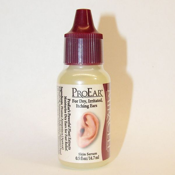 Miracell ProEar natural ear drops .5 oz bottle for Irritated Itchy Ears