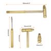 sourcing map 3 in 1 Mini Multifunction Copper Hammer and Screwdriver 10mm Dia Multitool Hammer with Slotted Screwdriver