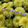 Handmade keyring with letters, including gift box.