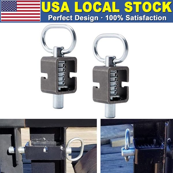 2* SPARKWHIZ Spring Latch Lock, Weld-On Spring Latch Assembly Trailer Gate Latch