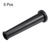 sourcing map Cord Boot Protector Cable Sleeve Hose Rubber 75mm Length Black 5 Pcs