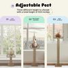 Cat Window Perch with Scratching Post, Cat Hammock for Window with 2 Suction Cup
