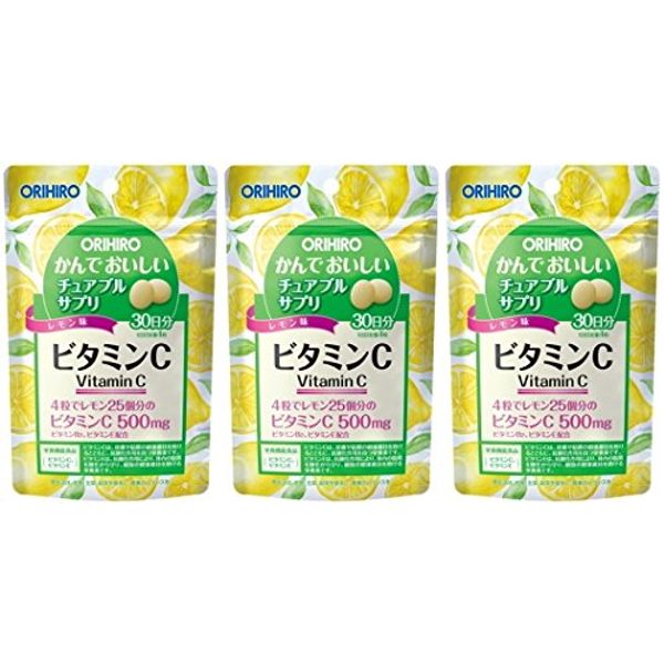 Orihiro chewable supplement Vitamin C 120 tablets x 3 pieces