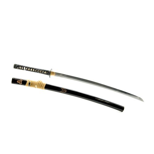 Handmade Sword - 1080/1095 Steel Fully Hand Forged Temper Practical Samurai Katana Sword, Clay Tempered, Full Tang, Sharp, Wooden Scabbard (Kill Bill)