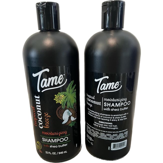 Tame Tropical Coconut Breeze Shampoo with Shea Butter (2 E 32 oz)