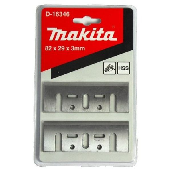 Makita A-16346 – Blister Pack of 2 High-Speed Steel 82-mm Planer Blades for 1100, 1923B, KP0800, KP0810, KP0810C Planers