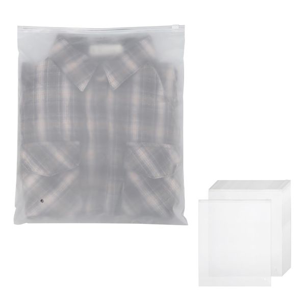 Svaldo Plastic Bag with Slider Closure and Closure, Translucent, 11.8 x 13.8 inches (30 x 35 cm), Total of 25 Pieces, Zip Bags, Vinyl Clothes, Waterproof, Dustproof Storage Bag, Shoe Bag, Water